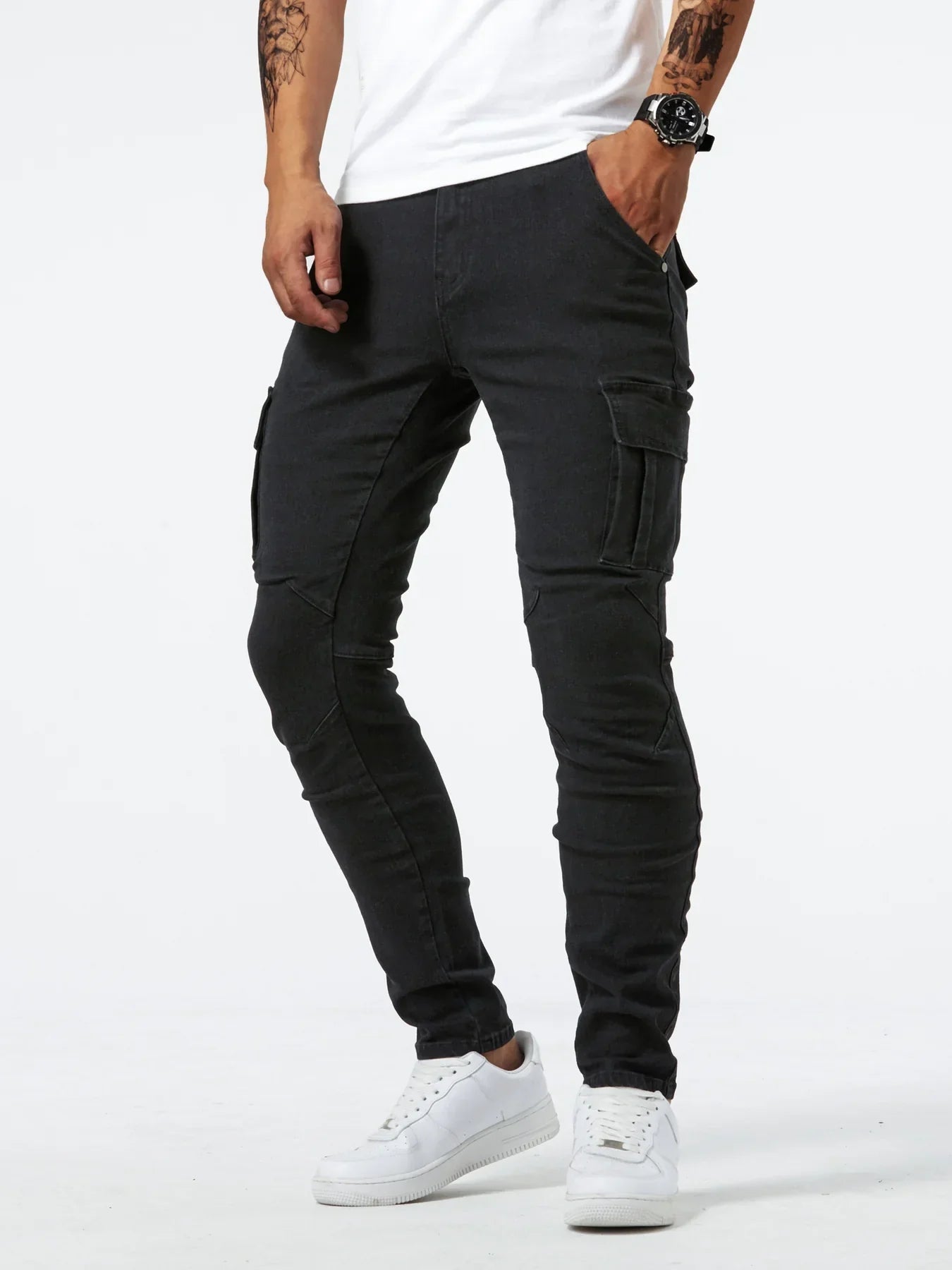 BEN | STRETCHY CARGO JEANS